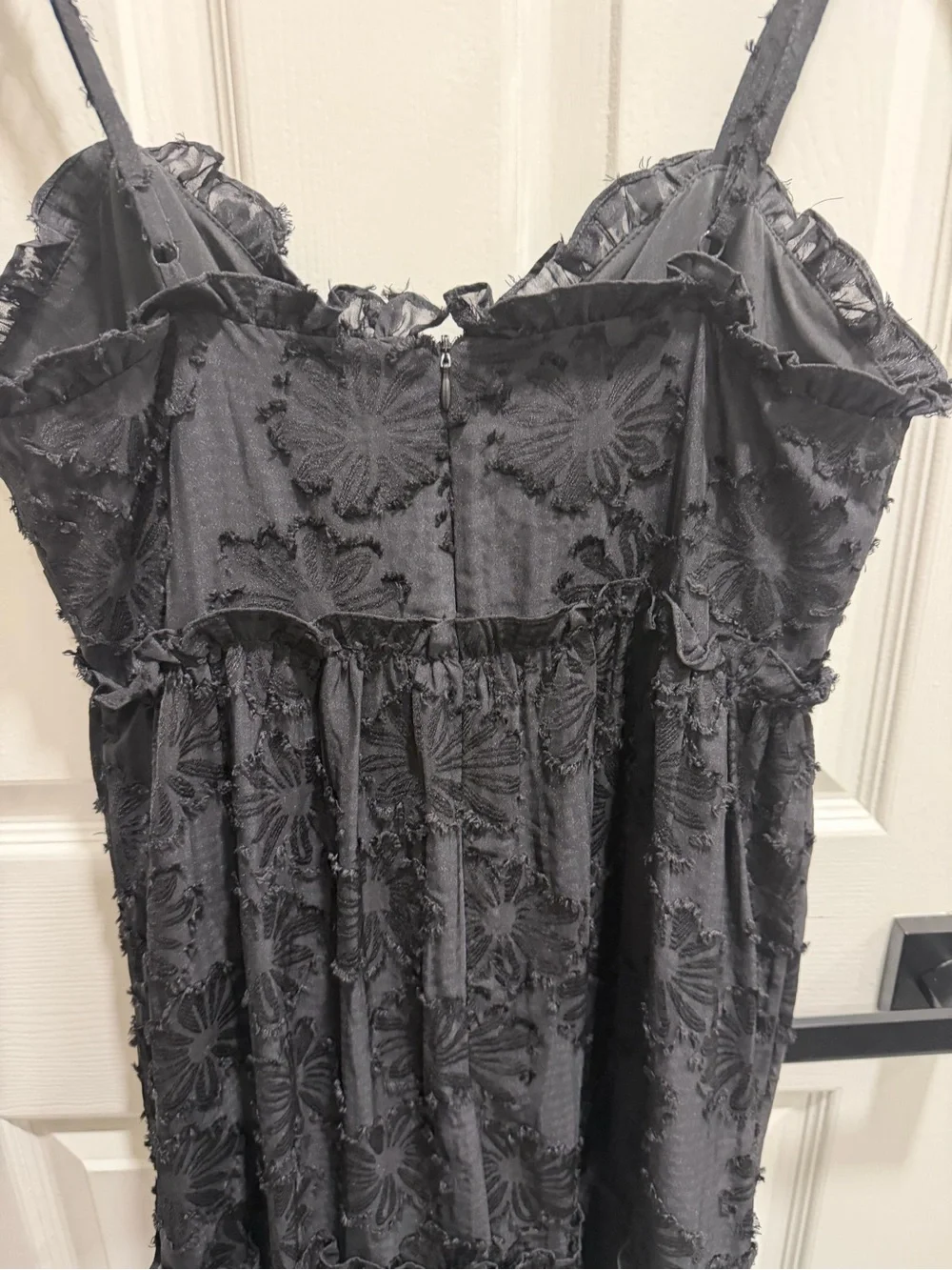 Altar’d state Black Textured Tiered Maxi Dress - Women's